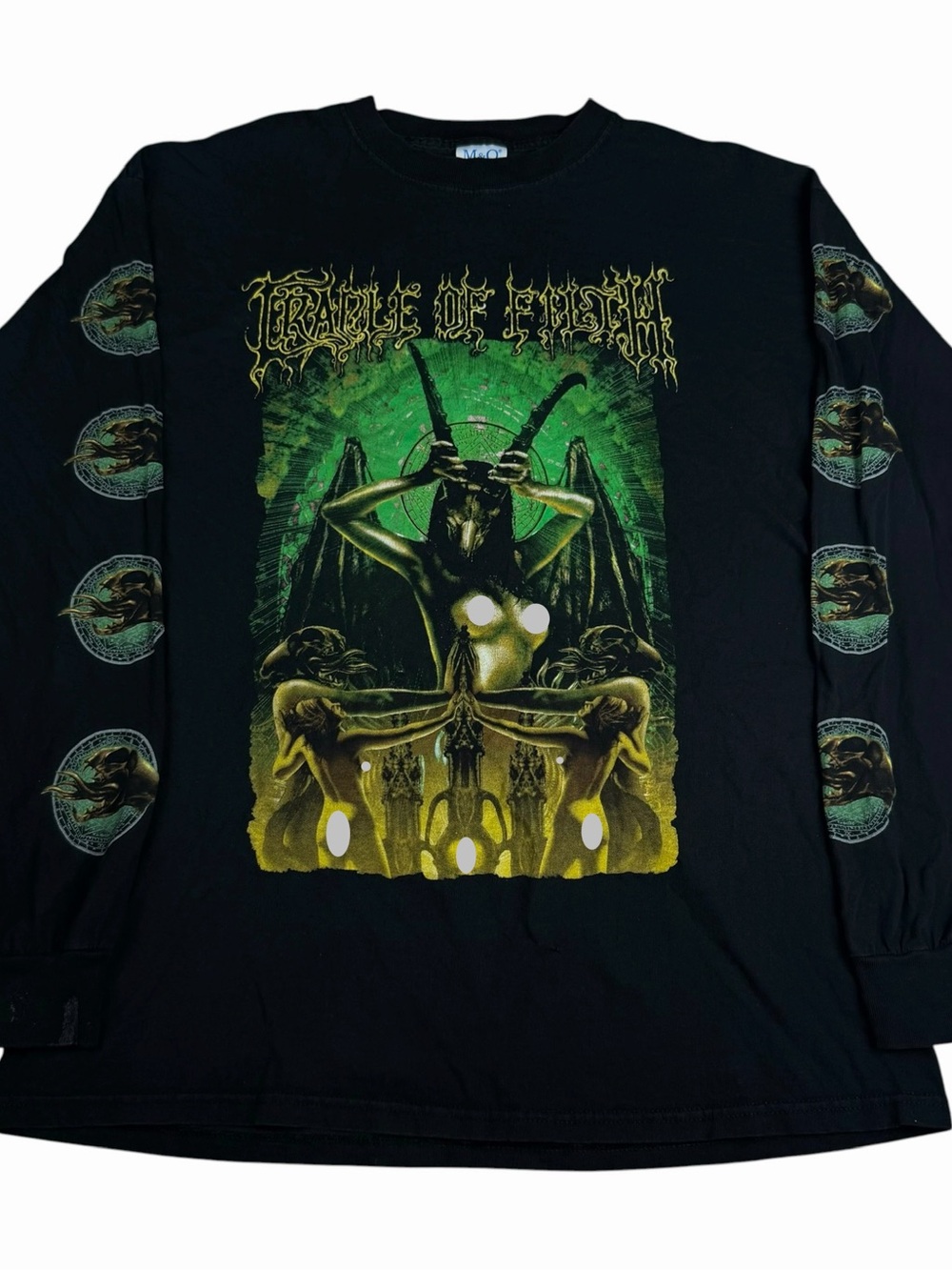 Vintage Cradle of Filth God Bless Satan Caress 2001 Long-Sleeve T-Shirt Size XL